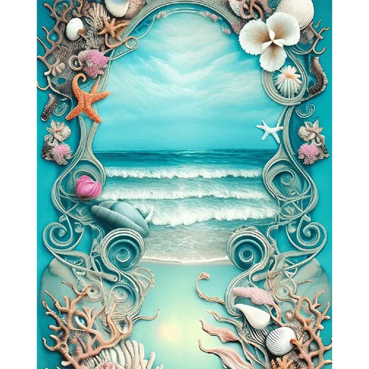 Diamond Painting - Full Square - shell beach (40*50CM)