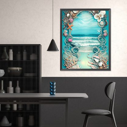 Diamond Painting - Full Square - shell beach (40*50CM)