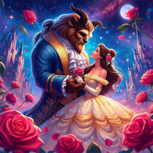 Load image into Gallery viewer, AB Diamond Painting - Full Round - beauty and the beast (30*30CM)
