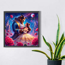 Load image into Gallery viewer, AB Diamond Painting - Full Round - beauty and the beast (50*50CM)
