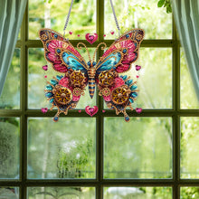 Load image into Gallery viewer, Single-Side Special Shape Butterfly Diamond Art Hanging Pendant for Office Decor
