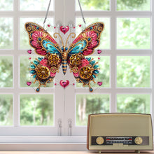 Load image into Gallery viewer, Single-Side Special Shape Butterfly Diamond Art Hanging Pendant for Office Decor
