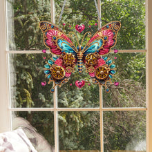 Load image into Gallery viewer, Single-Side Special Shape Butterfly Diamond Art Hanging Pendant for Office Decor
