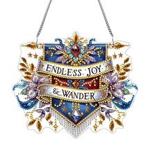 Load image into Gallery viewer, Single-Side 5D Calligraphy Painting Diamond Painting Dots Pendant Office Decor
