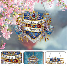 Load image into Gallery viewer, Single-Side 5D Calligraphy Painting Diamond Painting Dots Pendant Office Decor

