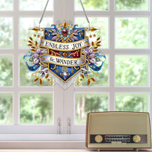 Load image into Gallery viewer, Single-Side 5D Calligraphy Painting Diamond Painting Dots Pendant Office Decor
