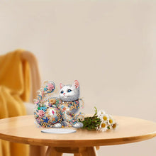 Load image into Gallery viewer, Special Shape Colorful Cat Desktop Diamond Art Ornament Kits for Adults Beginner
