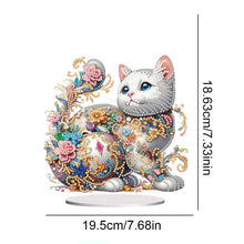 Load image into Gallery viewer, Special Shape Colorful Cat Desktop Diamond Art Ornament Kits for Adults Beginner
