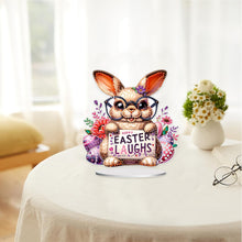 Load image into Gallery viewer, Cute Single-Side Easter Rabbit Desktop Diamond Art Kits Bedroom Table Decoration
