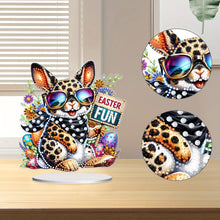 Load image into Gallery viewer, Cute Single-Side Easter Rabbit Desktop Diamond Art Kits Bedroom Table Decoration
