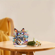 Load image into Gallery viewer, Cute Single-Side Easter Rabbit Desktop Diamond Art Kits Bedroom Table Decoration
