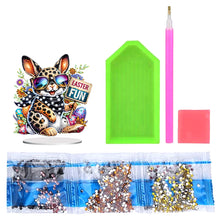 Load image into Gallery viewer, Cute Single-Side Easter Rabbit Desktop Diamond Art Kits Bedroom Table Decoration
