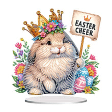 Load image into Gallery viewer, Cute Single-Side Easter Rabbit Desktop Diamond Art Kits Bedroom Table Decoration
