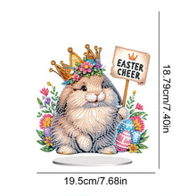Load image into Gallery viewer, Cute Single-Side Easter Rabbit Desktop Diamond Art Kits Bedroom Table Decoration
