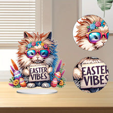 Load image into Gallery viewer, Cute Single-Side Easter Rabbit Desktop Diamond Art Kits Bedroom Table Decoration
