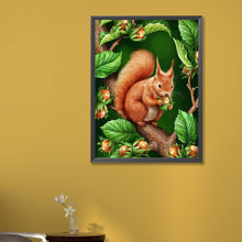 Load image into Gallery viewer, AB Diamond Painting - Full Square - Eating squirrels (45*60CM)
