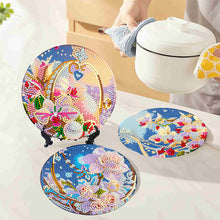 Load image into Gallery viewer, 4 Pcs Seashell Rose House Diamond Art Place Mat with Holder for Dining Tables
