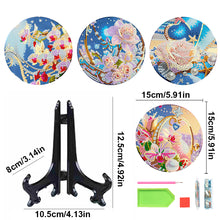 Load image into Gallery viewer, 4 Pcs Seashell Rose House Diamond Art Place Mat with Holder for Dining Tables
