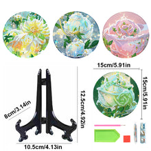 Load image into Gallery viewer, 4 Pcs Seashell Rose House Diamond Art Place Mat with Holder for Dining Tables
