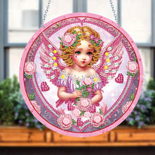Load image into Gallery viewer, Acrylic Single-Side 5D DIY Character Diamond Painting Dots Pendant Window Decor
