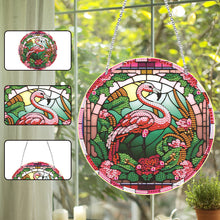 Load image into Gallery viewer, Acrylic Single-Side 5D DIY Animal Diamond Painting Dots Pendant for Window Decor
