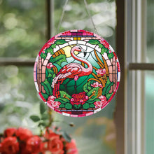 Load image into Gallery viewer, Acrylic Single-Side 5D DIY Animal Diamond Painting Dots Pendant for Window Decor
