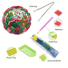 Load image into Gallery viewer, Acrylic Single-Side 5D DIY Animal Diamond Painting Dots Pendant for Window Decor
