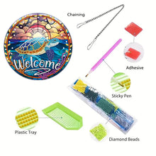 Load image into Gallery viewer, Acrylic Single-Side 5D DIY Animal Diamond Painting Dots Pendant for Window Decor
