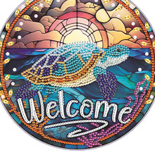 Load image into Gallery viewer, Acrylic Single-Side 5D DIY Animal Diamond Painting Dots Pendant for Window Decor
