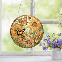 Load image into Gallery viewer, Acrylic Single-Side 5D DIY Animal Diamond Painting Dots Pendant for Window Decor
