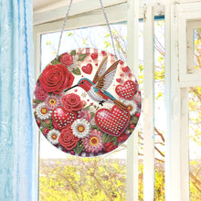 Load image into Gallery viewer, Acrylic Single-Side 5D DIY Animal Diamond Painting Dots Pendant for Window Decor
