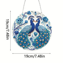 Load image into Gallery viewer, Acrylic Single-Side 5D DIY Animal Diamond Painting Dots Pendant for Window Decor
