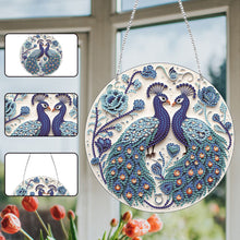 Load image into Gallery viewer, Acrylic Single-Side 5D DIY Animal Diamond Painting Dots Pendant for Window Decor
