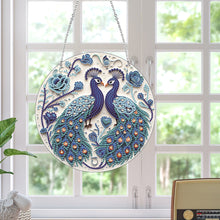 Load image into Gallery viewer, Acrylic Single-Side 5D DIY Animal Diamond Painting Dots Pendant for Window Decor
