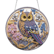 Load image into Gallery viewer, Acrylic Single-Side 5D DIY Animal Diamond Painting Dots Pendant for Window Decor
