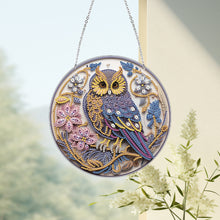 Load image into Gallery viewer, Acrylic Single-Side 5D DIY Animal Diamond Painting Dots Pendant for Window Decor
