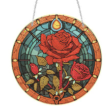 Load image into Gallery viewer, Acrylic Single-Side 5D DIY Flower Diamond Painting Dots Pendant for Window Decor
