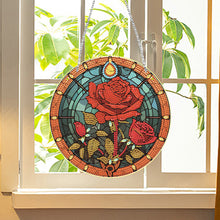 Load image into Gallery viewer, Acrylic Single-Side 5D DIY Flower Diamond Painting Dots Pendant for Window Decor
