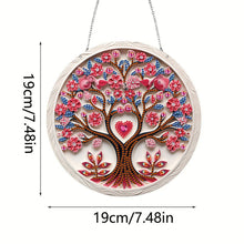 Load image into Gallery viewer, Acrylic Single-Side 5D DIY Flower Diamond Painting Dots Pendant for Window Decor
