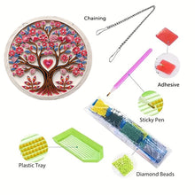 Load image into Gallery viewer, Acrylic Single-Side 5D DIY Flower Diamond Painting Dots Pendant for Window Decor
