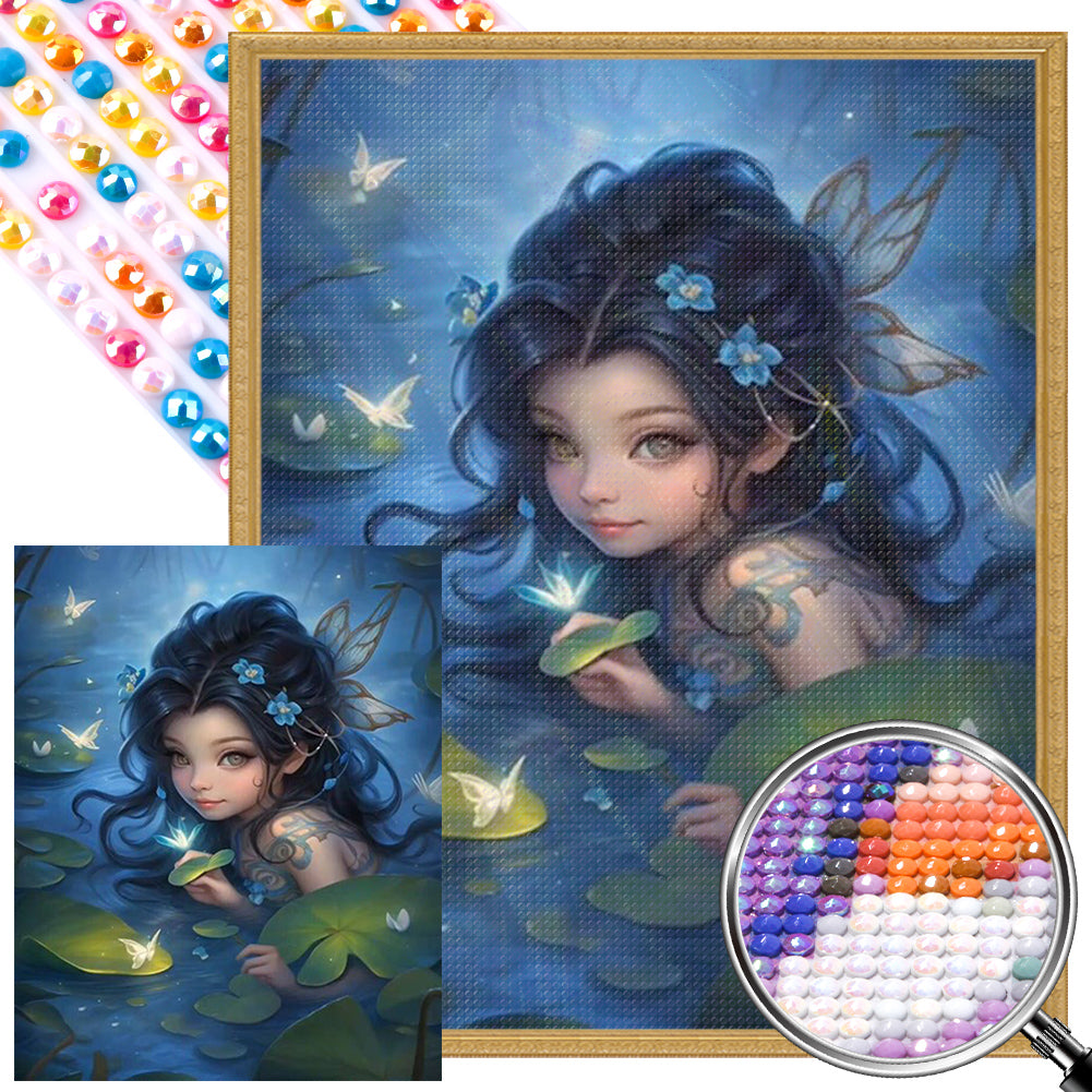 AB Diamond Painting - Full Round - water elf girl (40*50CM)