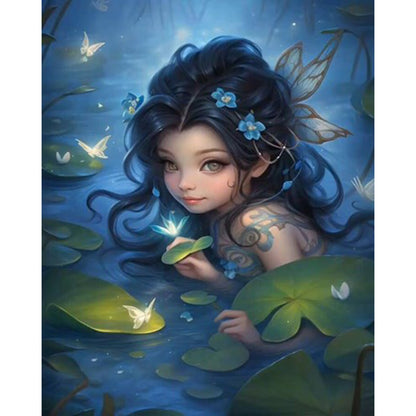 AB Diamond Painting - Full Round - water elf girl (40*50CM)