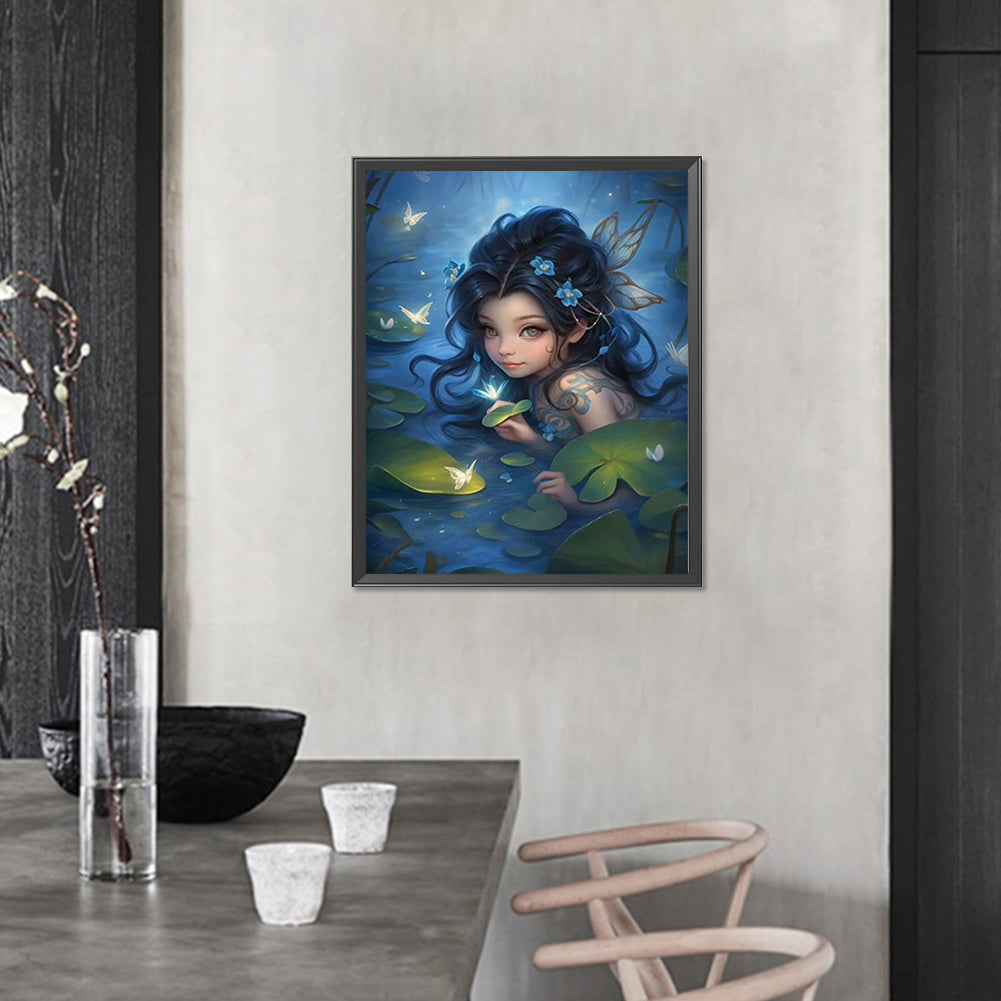 AB Diamond Painting - Full Round - water elf girl (40*50CM)
