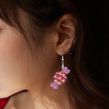 Load image into Gallery viewer, 9 Pairs Double Sided Candy Ice Cream Unicorn Diamond Glitter Art Earring Kit Art
