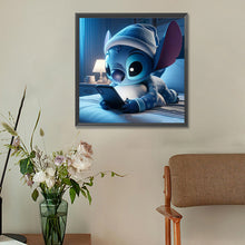 Load image into Gallery viewer, Diamond Painting - Full Round - Stitch playing with mobile phone (30*30CM)

