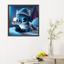Load image into Gallery viewer, Diamond Painting - Full Round - Stitch playing with mobile phone (30*30CM)
