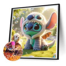 Load image into Gallery viewer, Diamond Painting - Full Round - Stitch playing in the garden (30*30CM)
