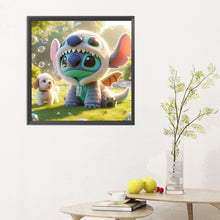 Load image into Gallery viewer, Diamond Painting - Full Round - Stitch playing in the garden (30*30CM)
