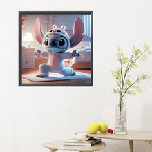 Load image into Gallery viewer, Diamond Painting - Full Round - Stitch doing yoga (30*30CM)

