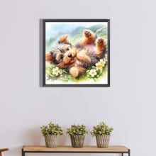 Load image into Gallery viewer, Diamond Painting - Full Round - Spring Yorkshire Terrier (40*40CM)
